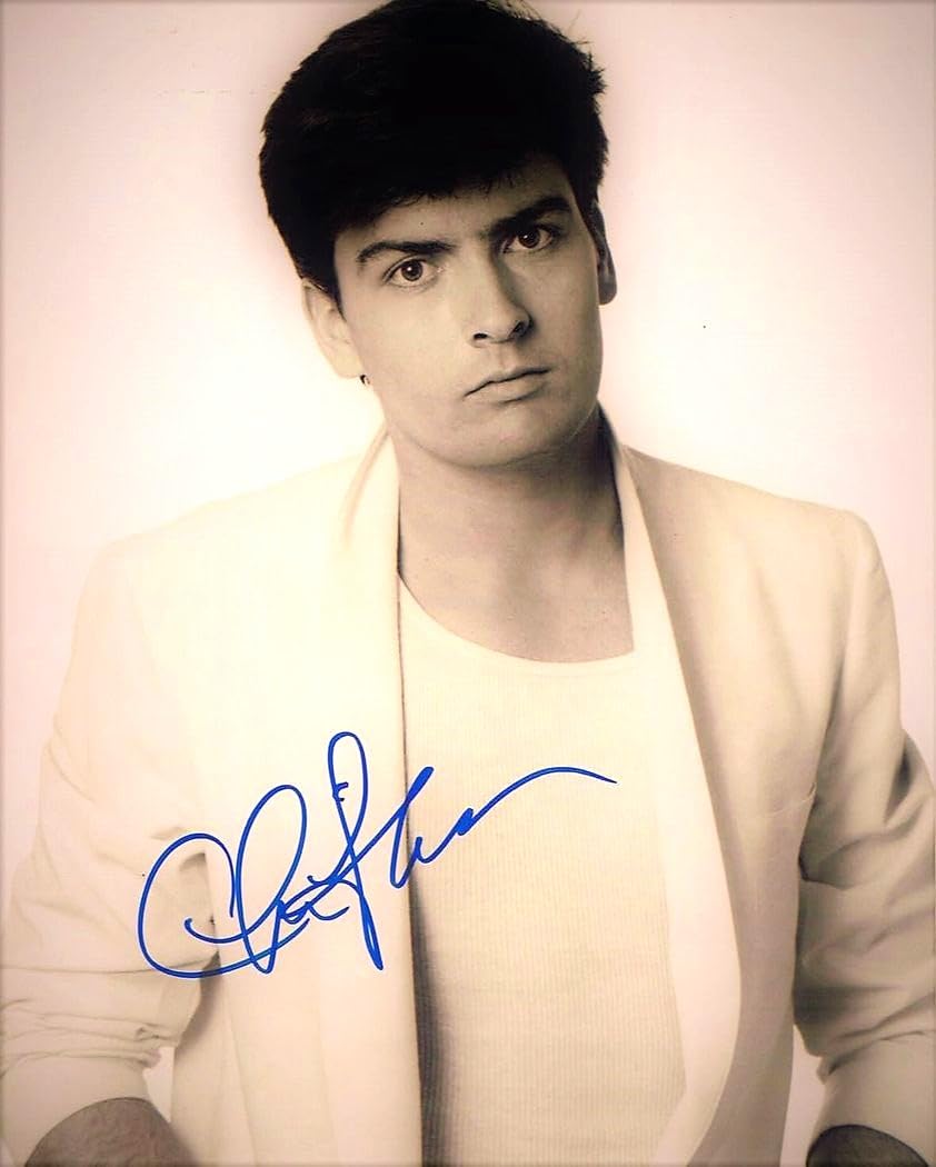 Amazon.co.jp: 直筆サイン入りPHOTO チャーリー シーン Charlie Sheen